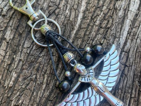 Shungite amplified Keyring Charm ~ GODDESS [ISIS] #2 For Discount