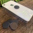 10x Solid SHUNGITE Mobile Phone Disc ~ 18mm (BULK BUY) Online now