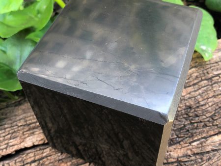 100% Authentic Solid Shungite CUBE 80mm - POLISHED on Sale