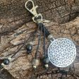 Shungite amplified Keyring Charm ~ FLOWER OF LIFE Supply