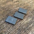 10x Solid SHUNGITE Mobile Phone Plate ~ 21mm x 15mm (BULK BUY) Online Sale