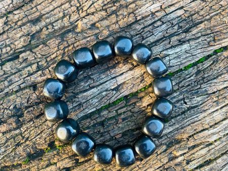 Authentic Shungite Cube Bead Bracelet (Small)BCUBE02 Online now